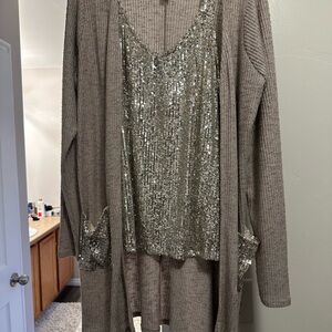 Daytrip Cream Ribbed Cardigan